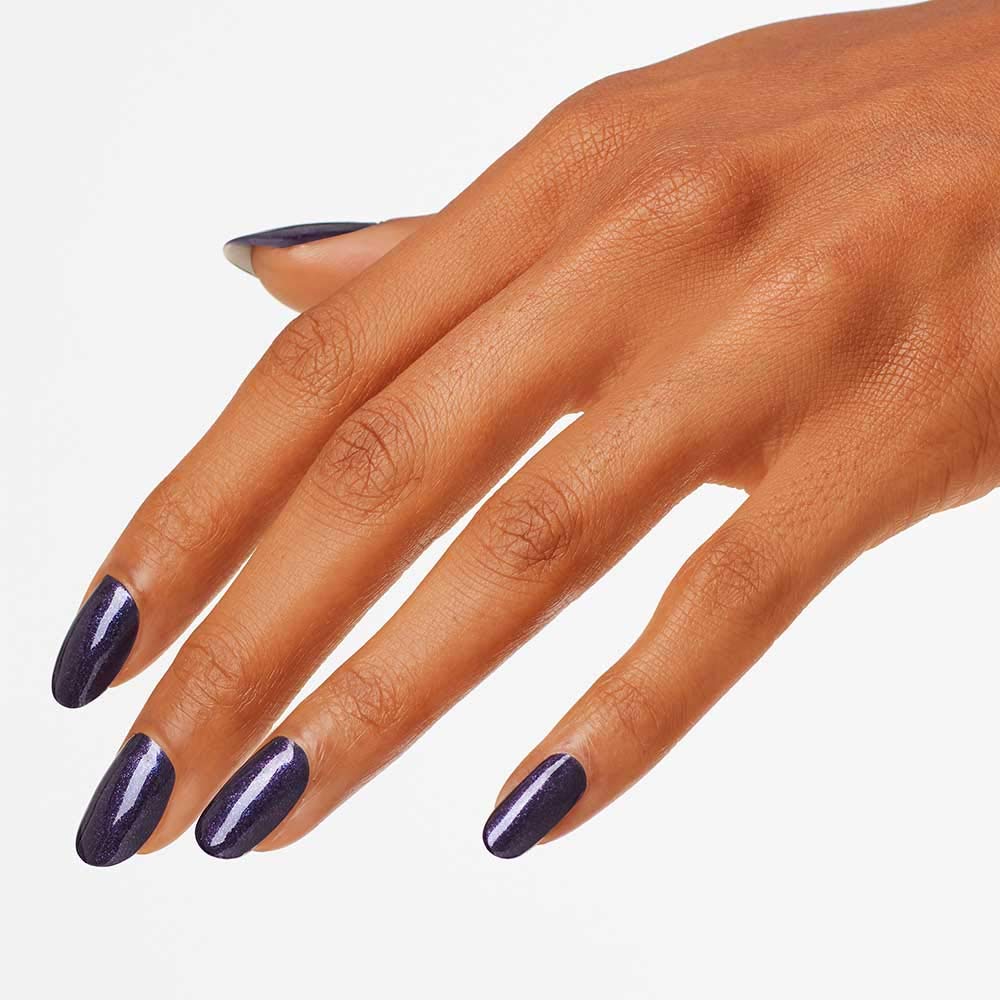 OPI Nail Lacquer OPI Ink. | Opaque Dark Purple Shimmer Chip Resistant Nail Polish | Fast Drying, Streak Free