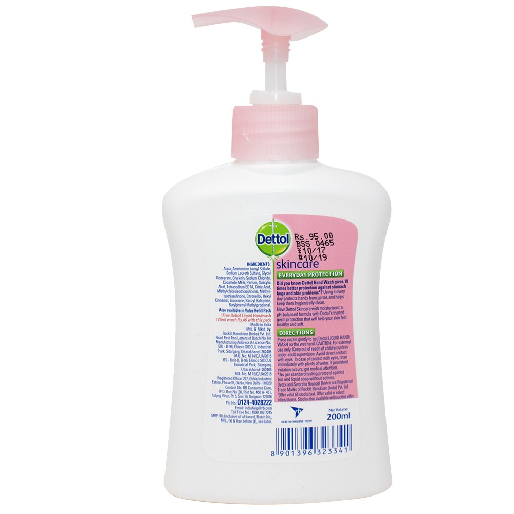 Dettol Skincare Liquid Hand Wash 200ml