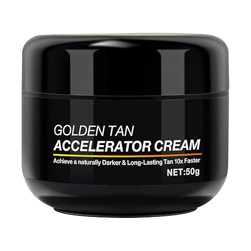 Tanning Gel Cream, 50g Sun Tanning, Soft Brown Intensive Tanning Gel, Tanning Accelerator Cream, Natural Tan Skin with Soft Brown Tanning Lotion