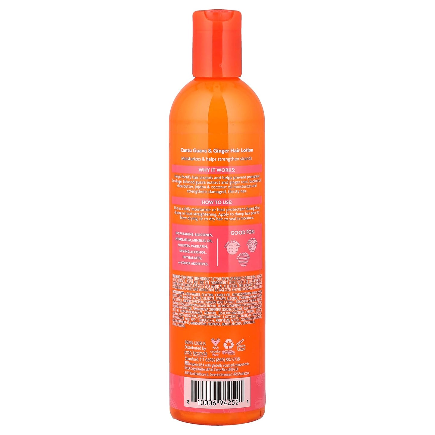 Cantu Guava & Ginger Hair Lotion, 12 fl oz (354 ml)
