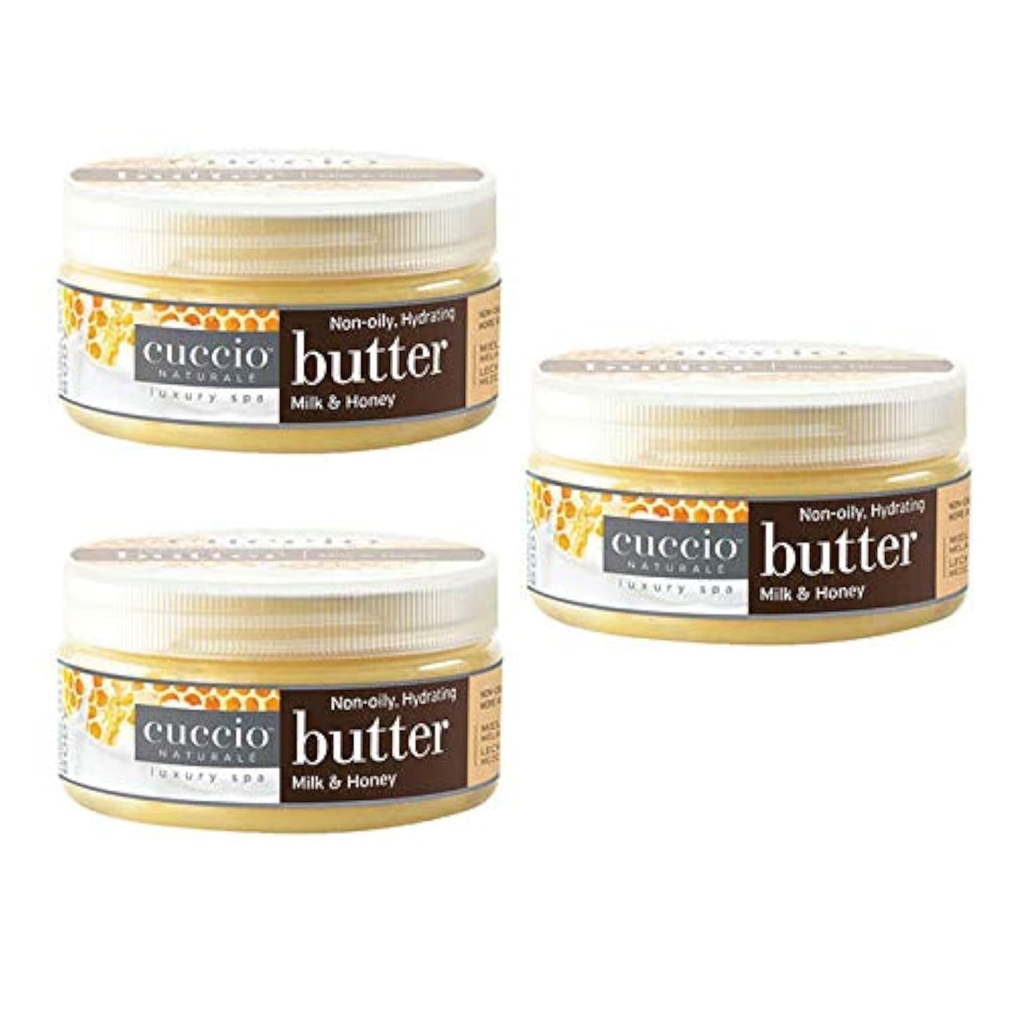 Cuccio Naturale Milk & Honey Butter Blend Lotion - Ultra-Hydrating, Non-Greasy Moisturizer for Hands, Feet, & Body - 24-Hour Time-Release Formula, 8