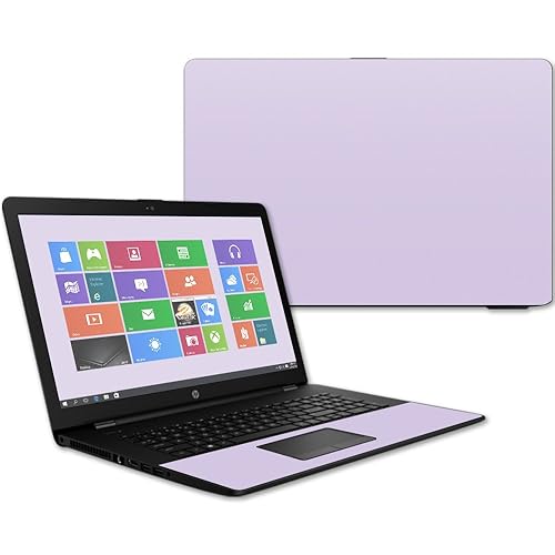 Mightyskins Skin Compatible with Hp 17t Laptop 17.3" (2017) - Solid Lilac | Protective, Durable, and Unique Vinyl Decal Wrap Cover | Easy to Apply, Remove, and Change Styles | Made in The USA