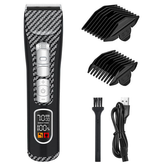 QDKVTNDJZ Hair Clippers for Men, Professional and Trimmers Set with LED Display, 2 Guide Combs,Cordless Beard Trimmer, Rechargeable Electric Shaver Beauty and Personal Care QDKVTNDJZ