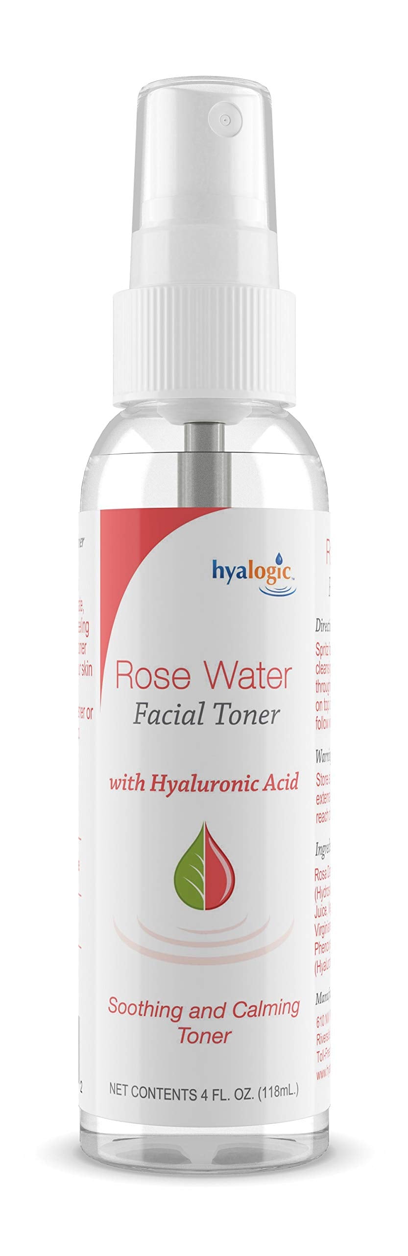 Hyalogic Rose Toner - Alcohol-Free Facial Toner with Hyaluronic Acid & Aloe Vera - Amazing Face Astringent for All Skin Types - Facial Toner to Boost