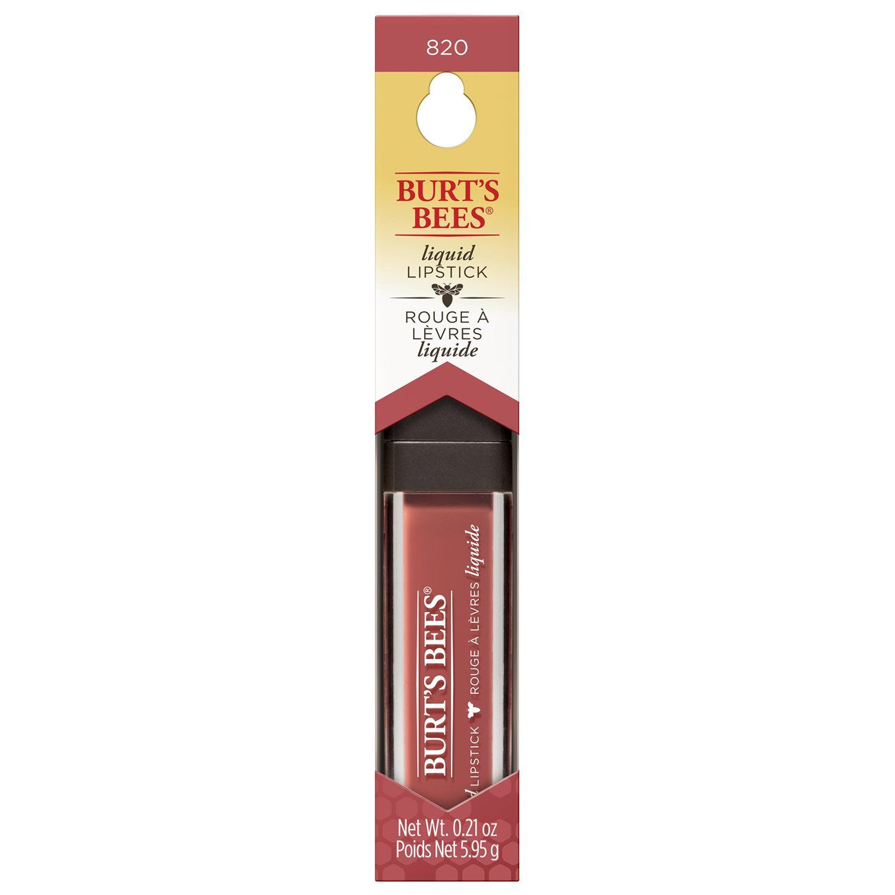 Burt's Bees 100% Natural Moisturizing Liquid Lipstick, Coral Cove - 1 Tube