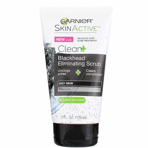 Garnier Clean Scrub Blackhead Eliminating 5 Ounce (145ml) (3 Pack)