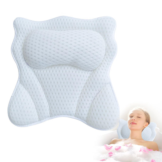 Bath Pillow,Ergonomic Bathtub Pillows for Tub Neck and Back Support,with 6 Powerful Suction Cups,Provide Shoulder and Back Support,Bath Accessory,Fits Beauty and Personal Care Saycker