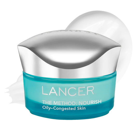 Lancer Skincare | The Method: Nourish Face Moisturizer | Anti Aging Face Cream with Hyaluronic Acid | Lightweight Daily Moisturizer for Oily Congested