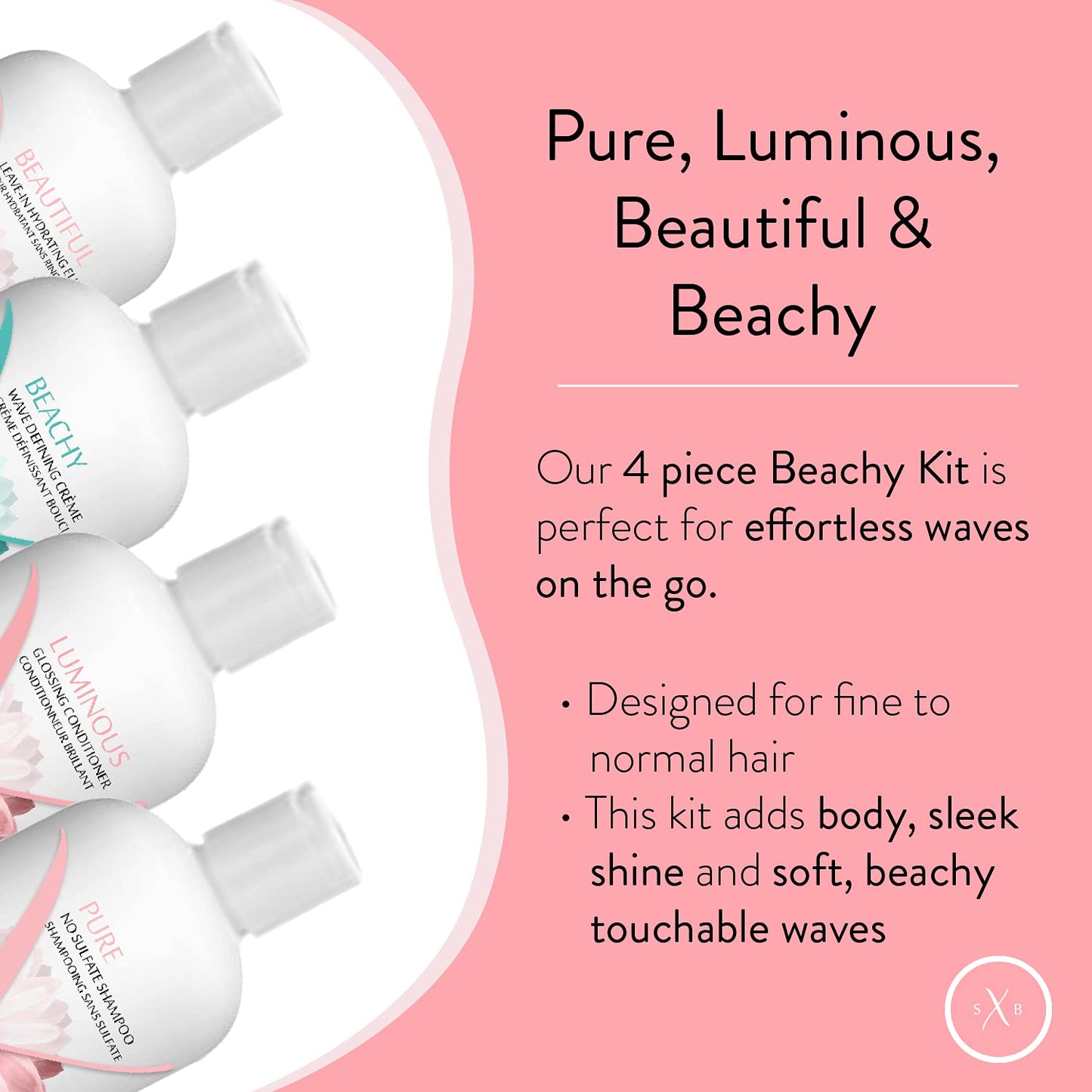Strength x Beauty 4 pc. Beachy Kit | Fine to Medium Hair