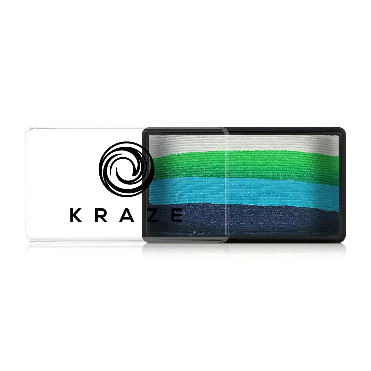 Kraze FX Dome Stroke - Overflow (25 gm), Professional 1-Stroke Split Cake, Hypoallergenic, Non-Toxic, Water Activated Face & Body Painting Makeup