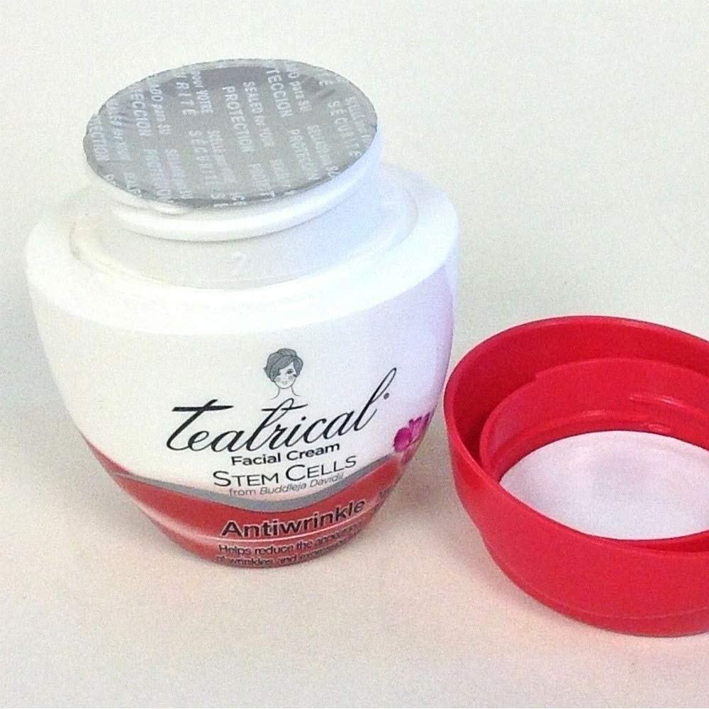 TEATRICAL Anti-Wrinkle Cream with Buddleja Davidii Stem Cells, Floral, 8 Ounce