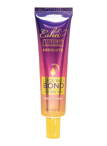 Esha Absolute Lace Wig Bond - Invisible Wig Bonding Glue: Water and Oil-Resistant, Non-Toxic Formula for a Gentle, Secure Hold