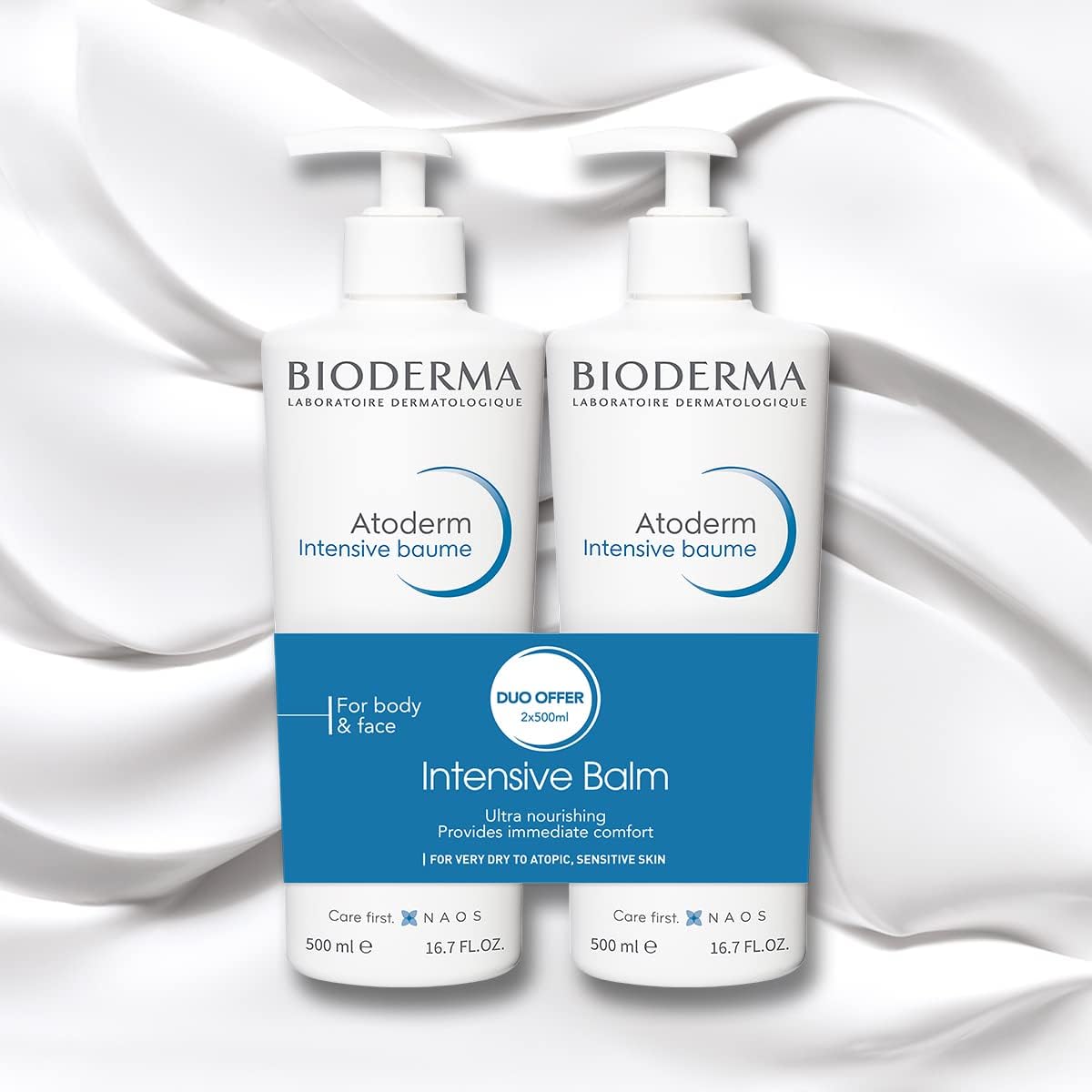Bioderma Atoderm Intensive Balm Duo Pack Ultra-Nourishing Body Cream for Very Dry Skin, 2x16.9 Fl Oz Beauty and Personal Care Bioderma