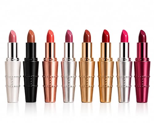 Hickey Lipstick The Vault Collection - 8 Piece Refillable Set - (Walk of Shame, Mile High, Big Trouble, Make Out, Haute Mess, Birthday Suit & More) -