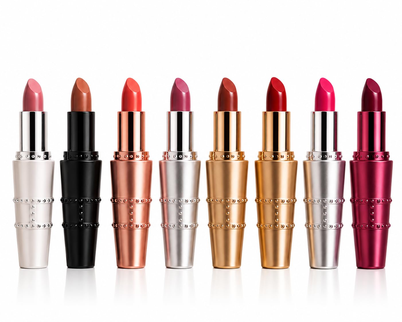 Hickey Lipstick The Vault Collection - 8 Piece Refillable Set - (Walk of Shame, Mile High, Big Trouble, Make Out, Haute Mess, Birthday Suit & More) -
