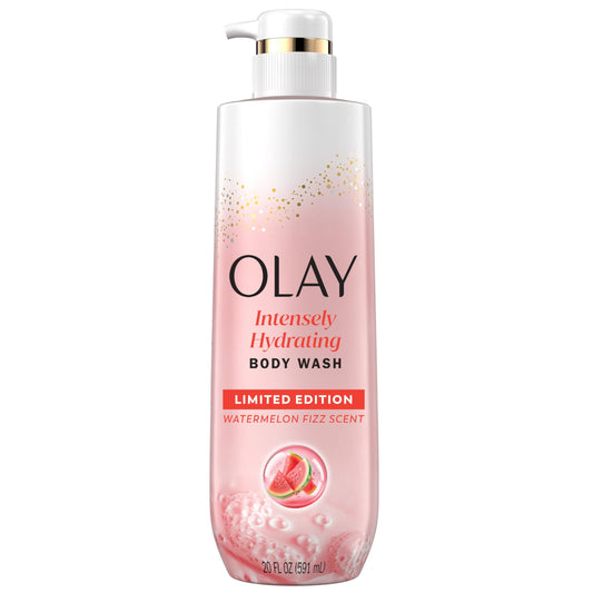 Olay Body Wash for Women, Intensely Hydrating, Pro-Hyaluronic Acid Serum Complex, Renews Moisture, Vitamin B3 Lameller Technology, For All Skin Types