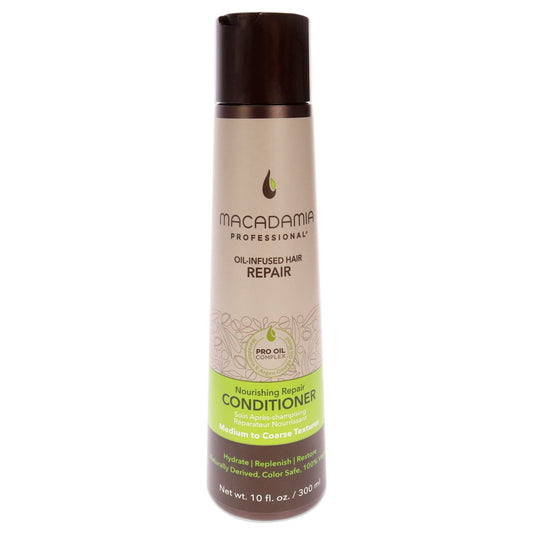Macadamia Professional Nourishing Repair Conditioner, 10 Fl oz - Macadamia and Argan Oil - For dry, damaged, and color treated hair - Color safe
