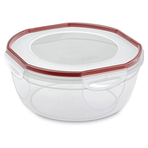 Sterilite Rocket Red Ultra Seal Latching Bowl, 4.7 Quart