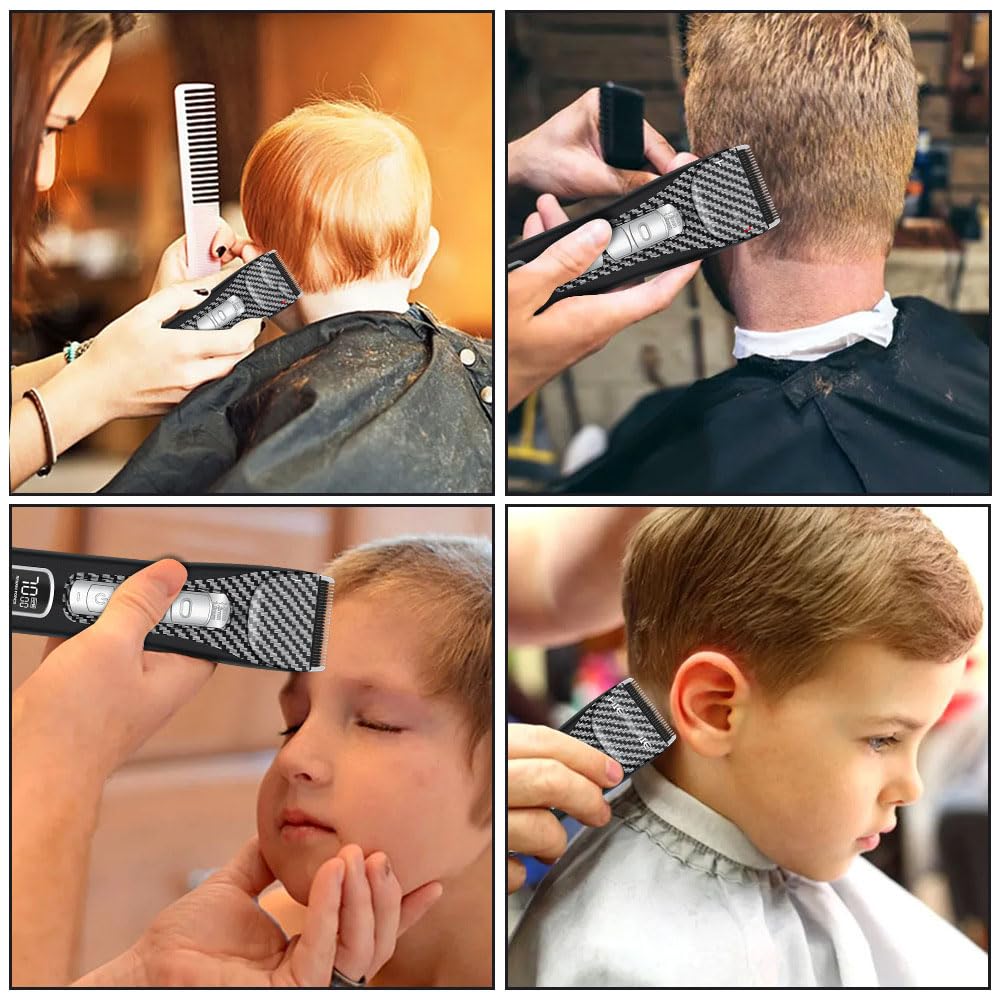 Hair Clippers for Men, Professional Clippers and Trimmers Set with LED Display, 2 Guide Combs,Cordless Beard Trimmer, Rechargeable Electric Shaver Beauty and Personal Care QDKVTNDJZ