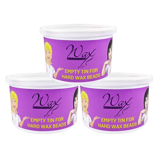 Wax Necessities Empty Refill Wax Can for Wax Beads 14.1 Ounces 3 Pack Beauty and Personal Care Wax Necessities