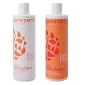 Purezero Collagen Silicone Free Shampoo & Conditioner Set - Strengthening & Hydrating - Duo for Dry or Damaged Hair - Plant-Based Collagen