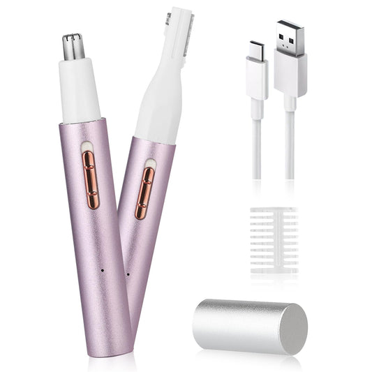 Yunmiss 2026 Rechargeable Nose and Ear Hair Trimmer for Women Men - Painless Facial and Eyebrow Hair Remover, Dual-Edge Blades, IPX7 Waterproof Beauty and Personal Care Yunmiss Default Title