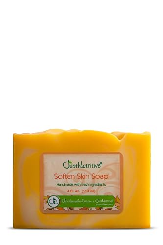 Just Nutritive Psoriasis Soften Skin Soap | Calms Psoriasis, Eczema, & Dry Itchy Skin | Natural Psoriasis Treatment for Men and Woman | Soap to Combat Beauty & Personal Care Just Nutritive