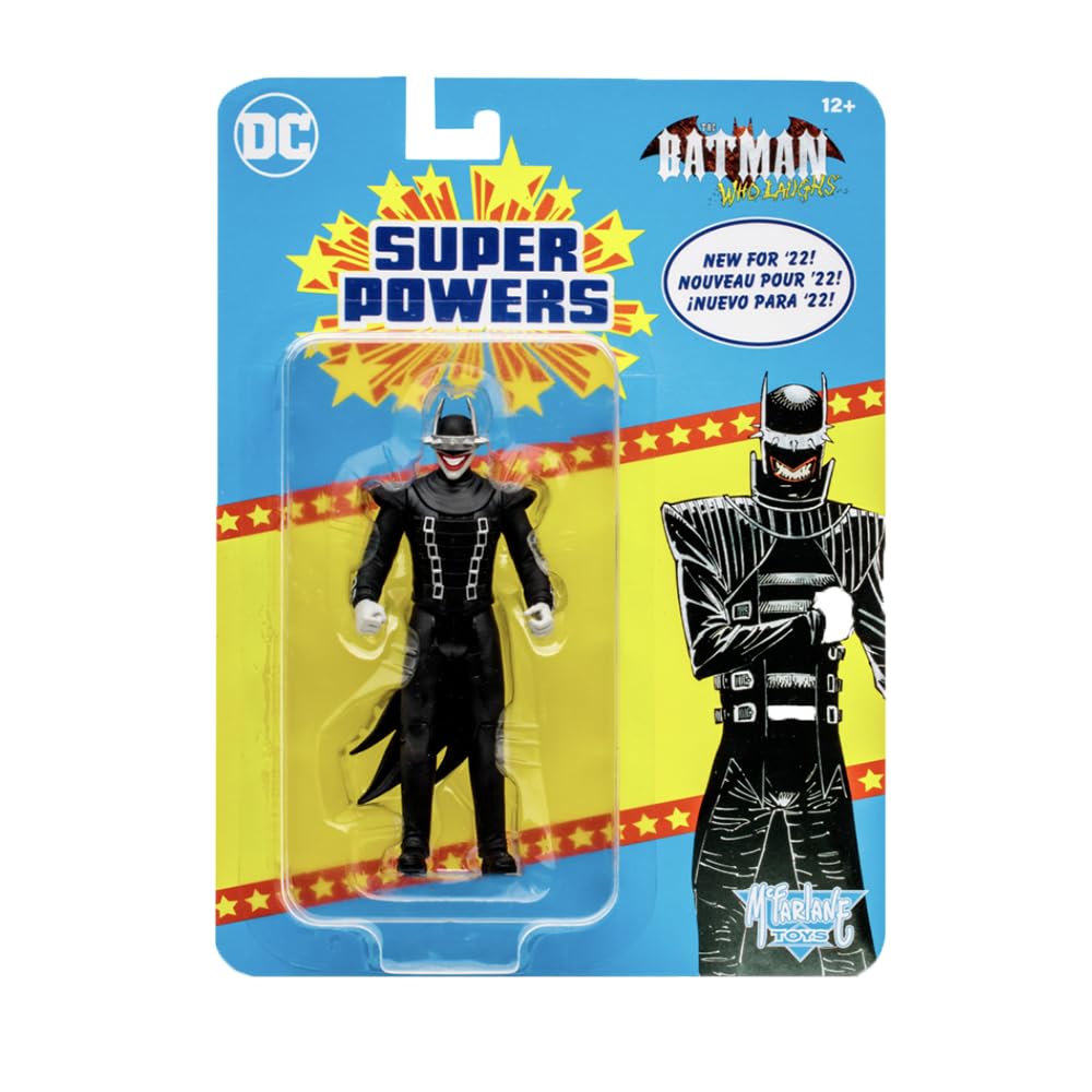 McFarlane Toys DC Multiverse 5-Inch Super Powers Batman Who Laughs Action Figure - 5 Points of Articulation, Collectible Retro 1980's Line - Ages 12+