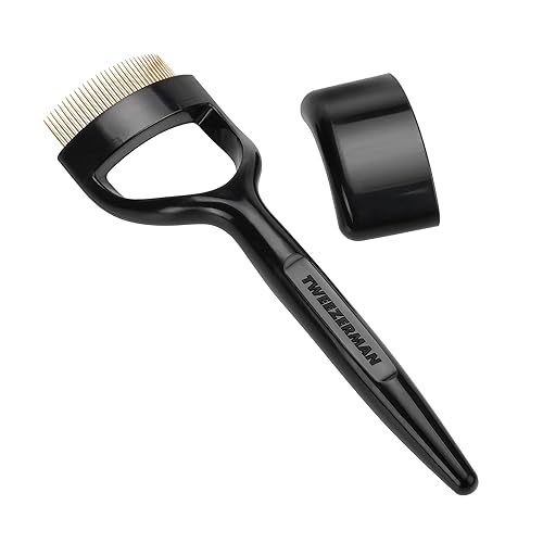 Tweezerman Eyelash Comb for Round Eyes, Premium Lashcombo 60, Black