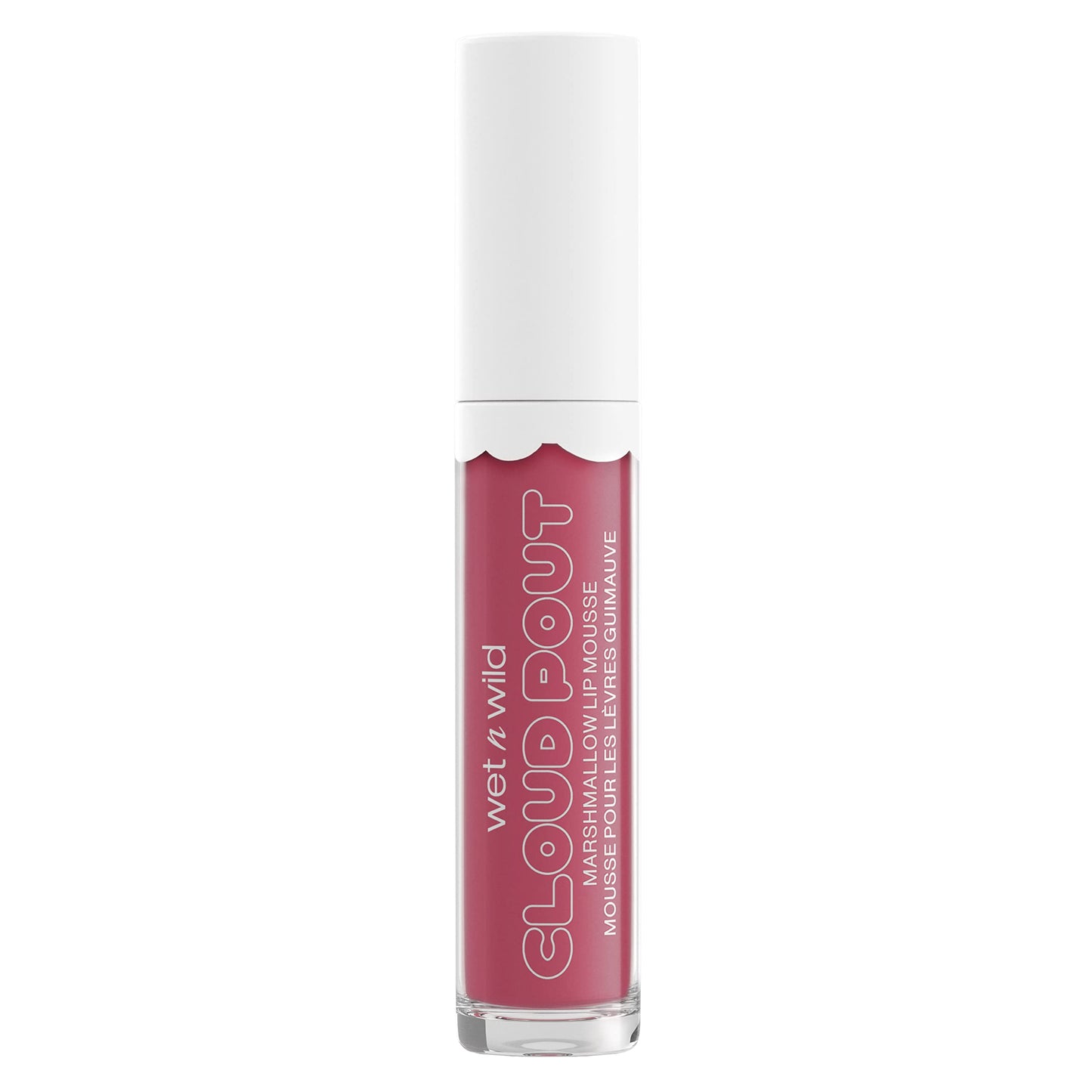 wet n wild Lip Cream Cloud Pout w/Marshmallow, Pink Marsh To My Mallow | Argan Oil | Vitamin E