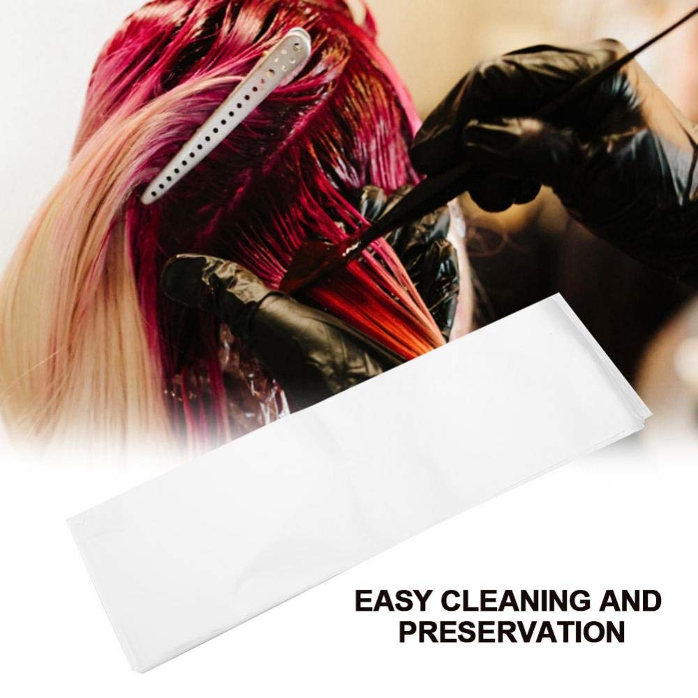 Rotekt 100pcs/pack Professional Salon Hair Dye Paper, Recycleable Dyeing Color Highlight Paper Hair Wraps Hair Tint Paper for Barber Hair Stylists
