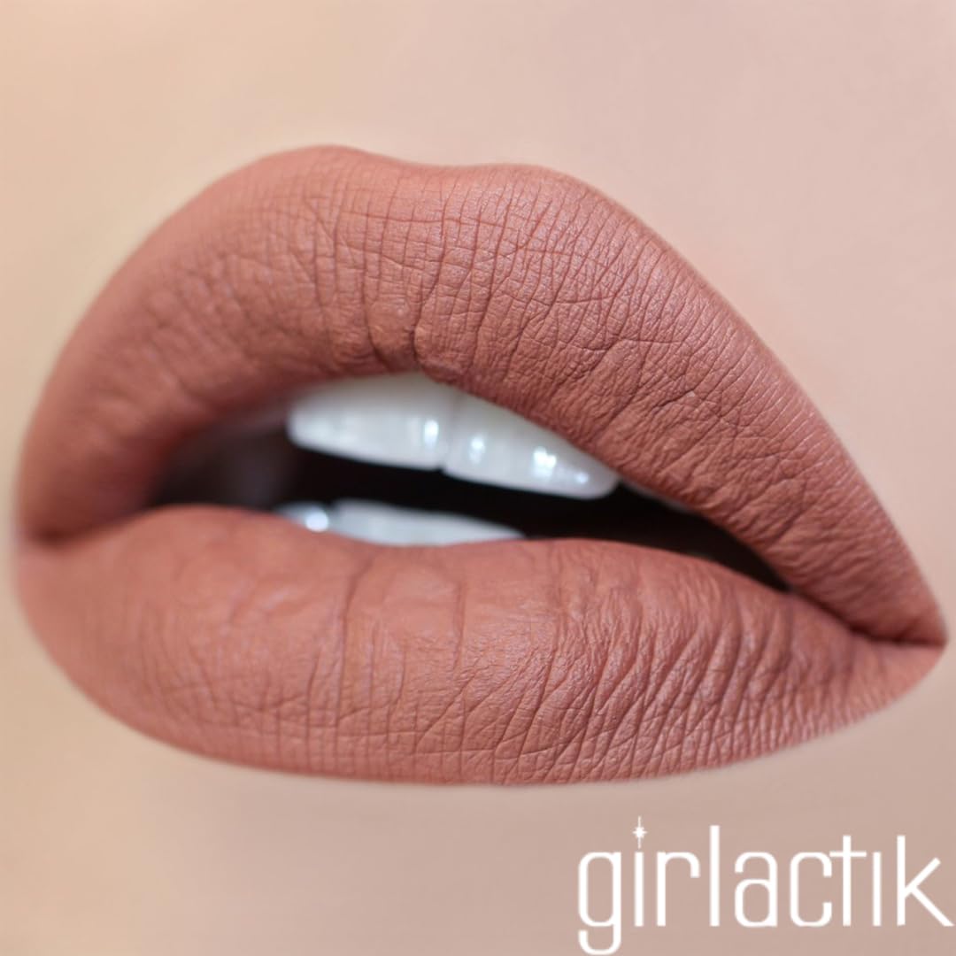 Girlactik Long Lasting Matte Lip Paint Liquid Lipstick in Allure- Long wearing, Smooth Application, Pigmented, Non-Crack Formula, Lightweight, 7.5 ml