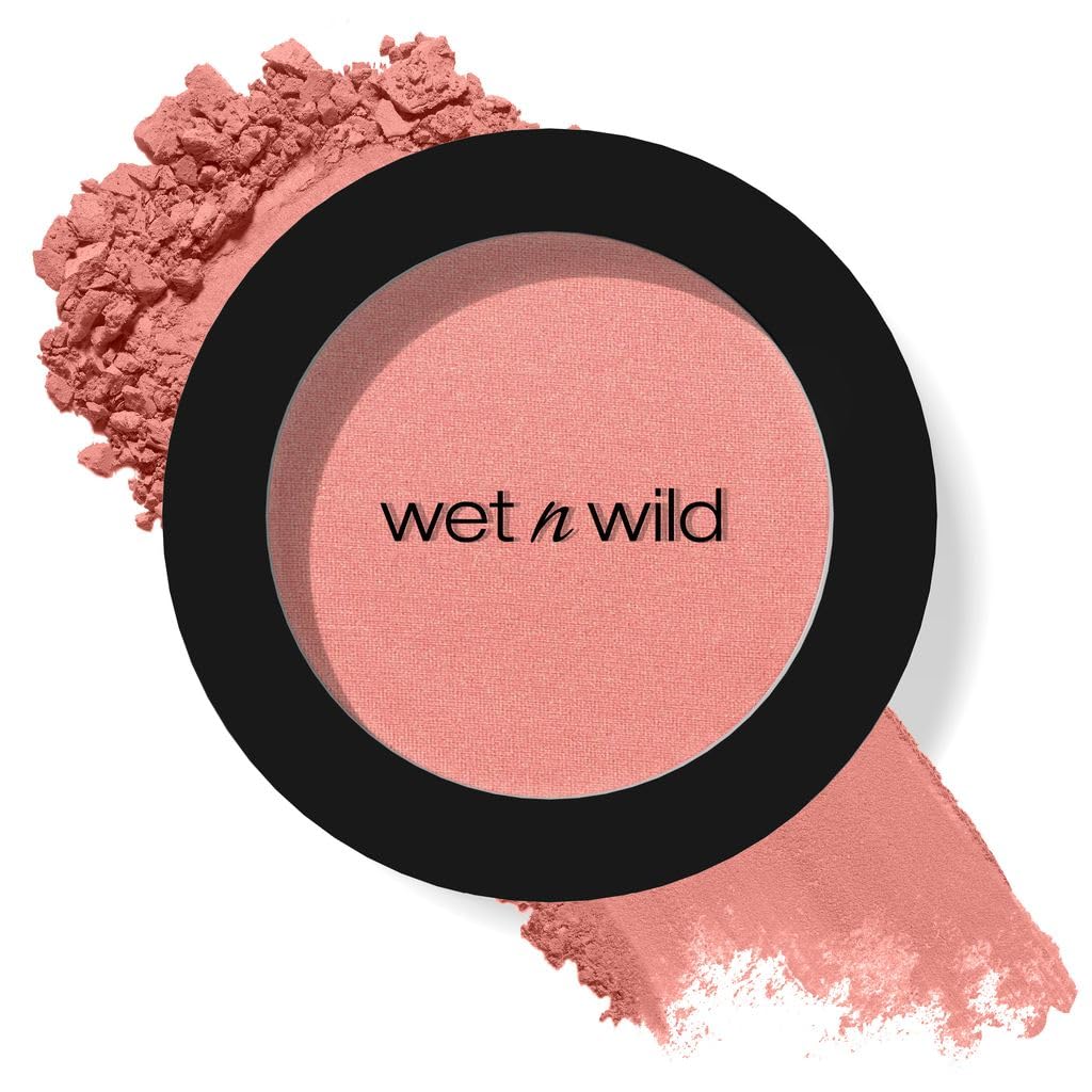 wet n wild Color Icon Blush, Effortless Matte Natural Sheer Glow & Seamless Blend, Luxuriously Infused Smooth Jojoba Oil, Cruelty-Free & Vegan - Pinch