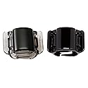 Linziclip Hair Jawclip Midi Black Solid & Black Matte Bundle, 2-pack