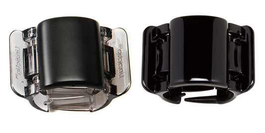 Linziclip Hair Jawclip Midi Black Solid & Black Matte Bundle, 2-pack