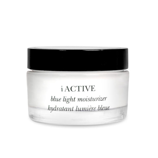 NOW BEAUTY iActive Blue Light Moisturizer - Hydration - Improves Skin Elasticity - Lightweight Moisturizer for Face - Vegan - Sulfate & Paraben Free