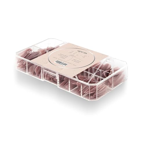 Apres Neutrals Gel-X Mia Box Of Press On Nails, 11 Sizes 00-9, Soft Gel Nail Tip Box (150pcs) (Natural Stiletto Long, 150pcs) Beauty & Personal Care APRÉS