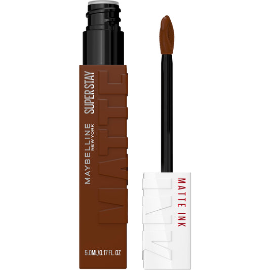 MAYBELLINE Super Stay Matte Ink Liquid Lipstick Makeup, Long Lasting High Impact Color, Up to 16H Wear, Champion (Intense Cool Brown) Beauty & Personal Care MAYBELLINE