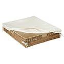 KOUBOO Wicker Under Bed Basket with Liner and Cover