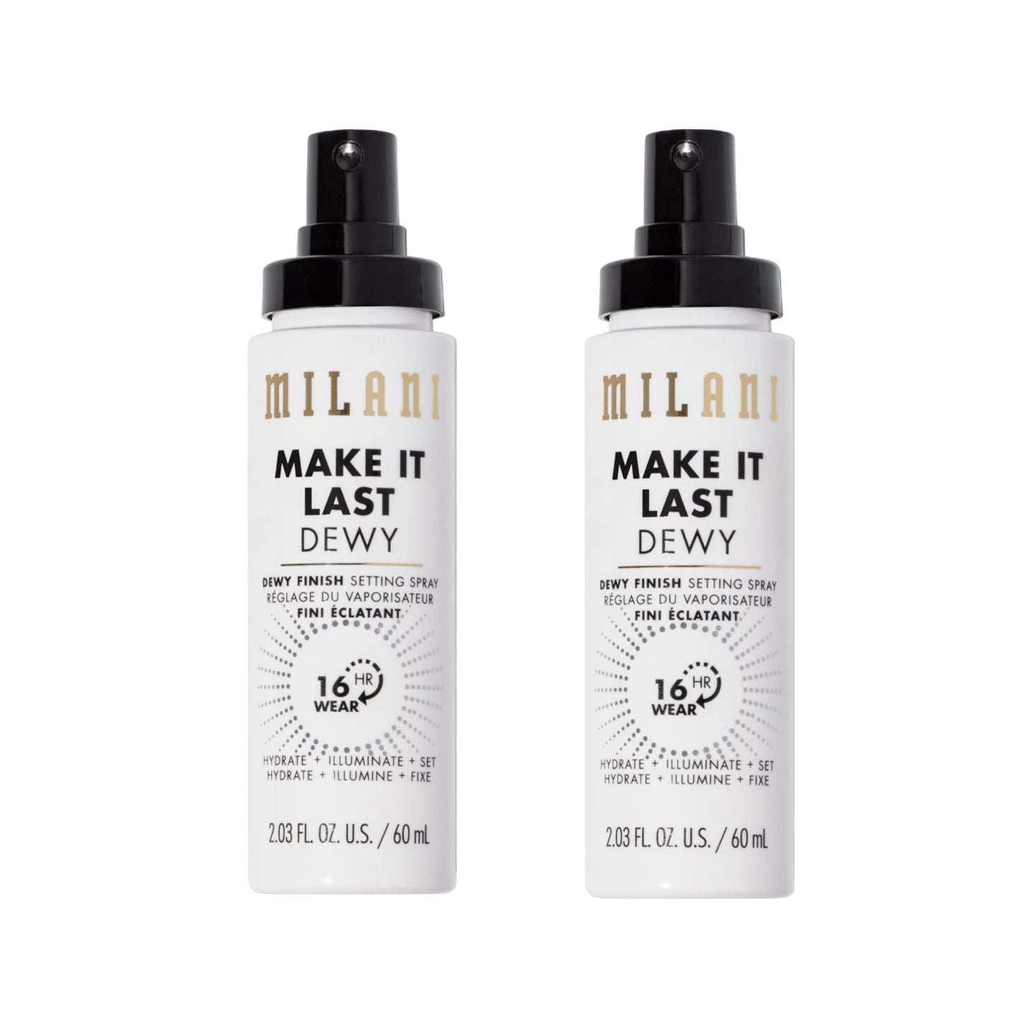 Milani Setting Spray + Primer, Make It Last Dewy - Dewy Finish Moisturizing Formula for Glow on the Go, Setting Spray for Makeup and Face Primer