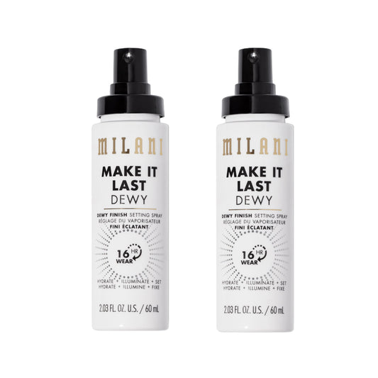 Milani Setting Spray + Primer, Make It Last Dewy - Dewy Finish Moisturizing Formula for Glow on the Go, Setting Spray for Makeup and Face Primer