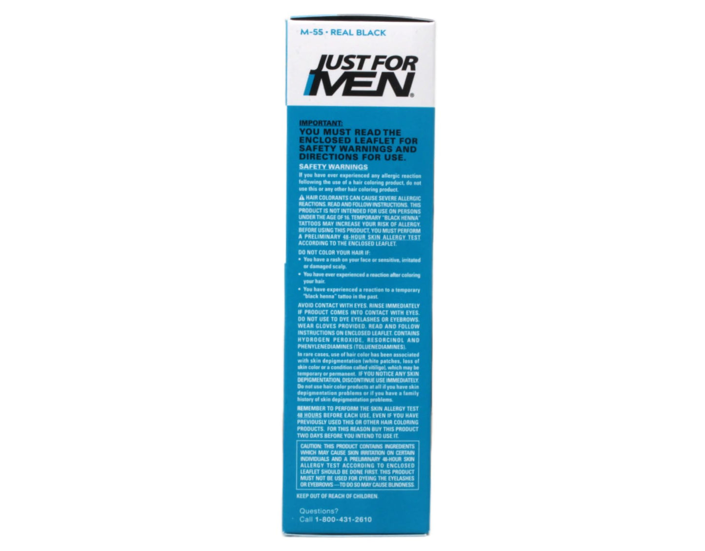 JUST FOR MEN Color Gel Mustache & Beard M-55 Real Black 1 Each