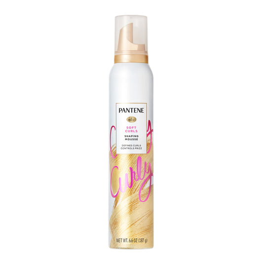 Pantene Pro-V Curl Mousse to Tame Frizz for Soft, Touchable Curls, 6.6 oz