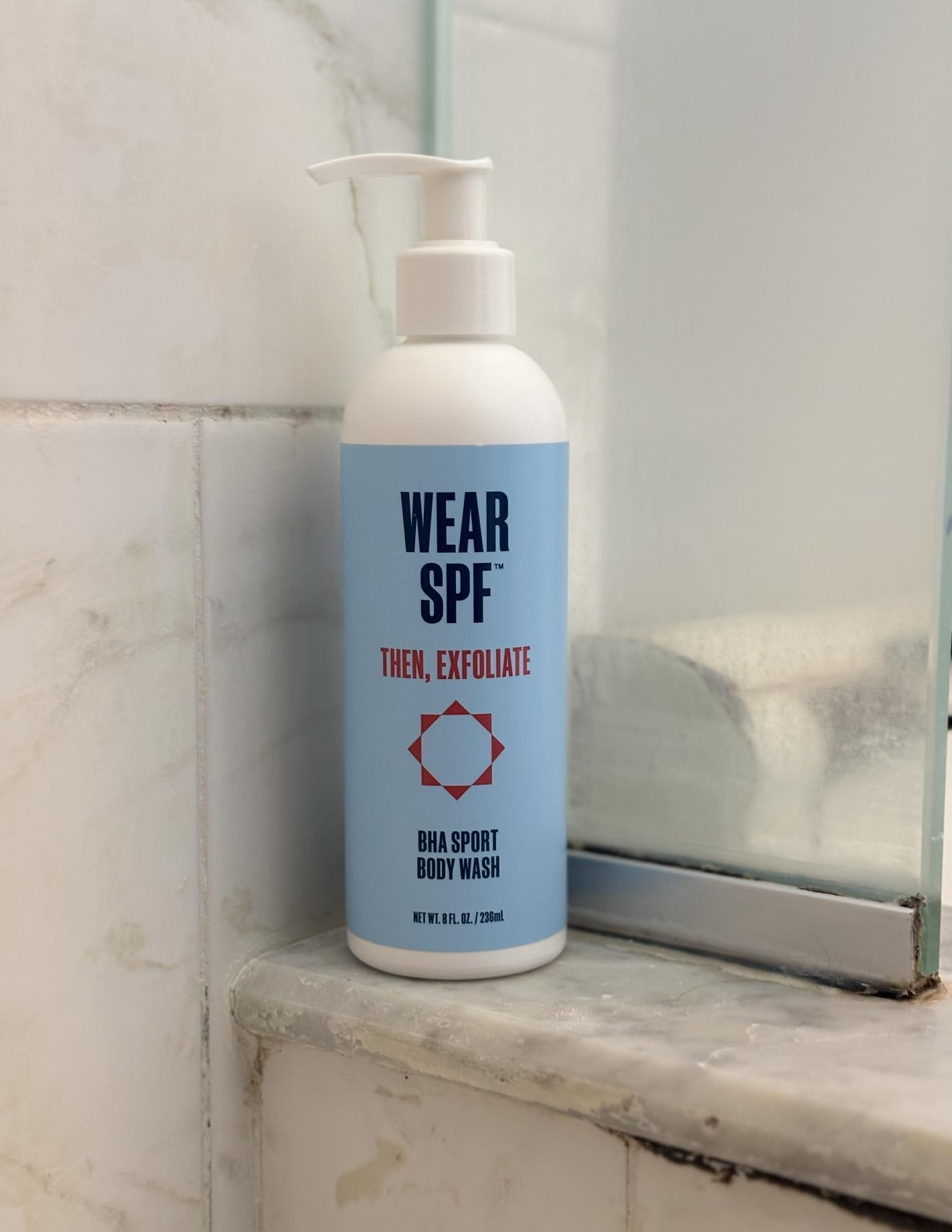 WearSPF BHA Sport Body Wash - 1% Salicylic Acid for Bacne, Exfoliating & Refreshing, 8 oz 2-pack Beauty & Personal Care WearSPF