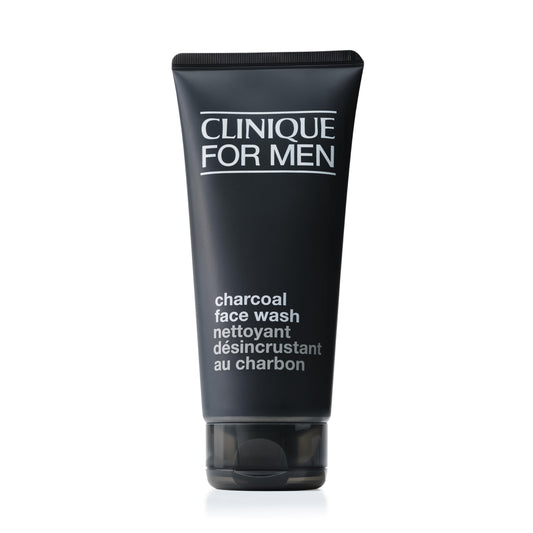 Clinique For Men Charcoal Face Wash With Glycerin | Detoxifying Gel Facial Cleanser | For All Skin Types | Unclogs Pores | Purifies + Refines, 6.7 Fl