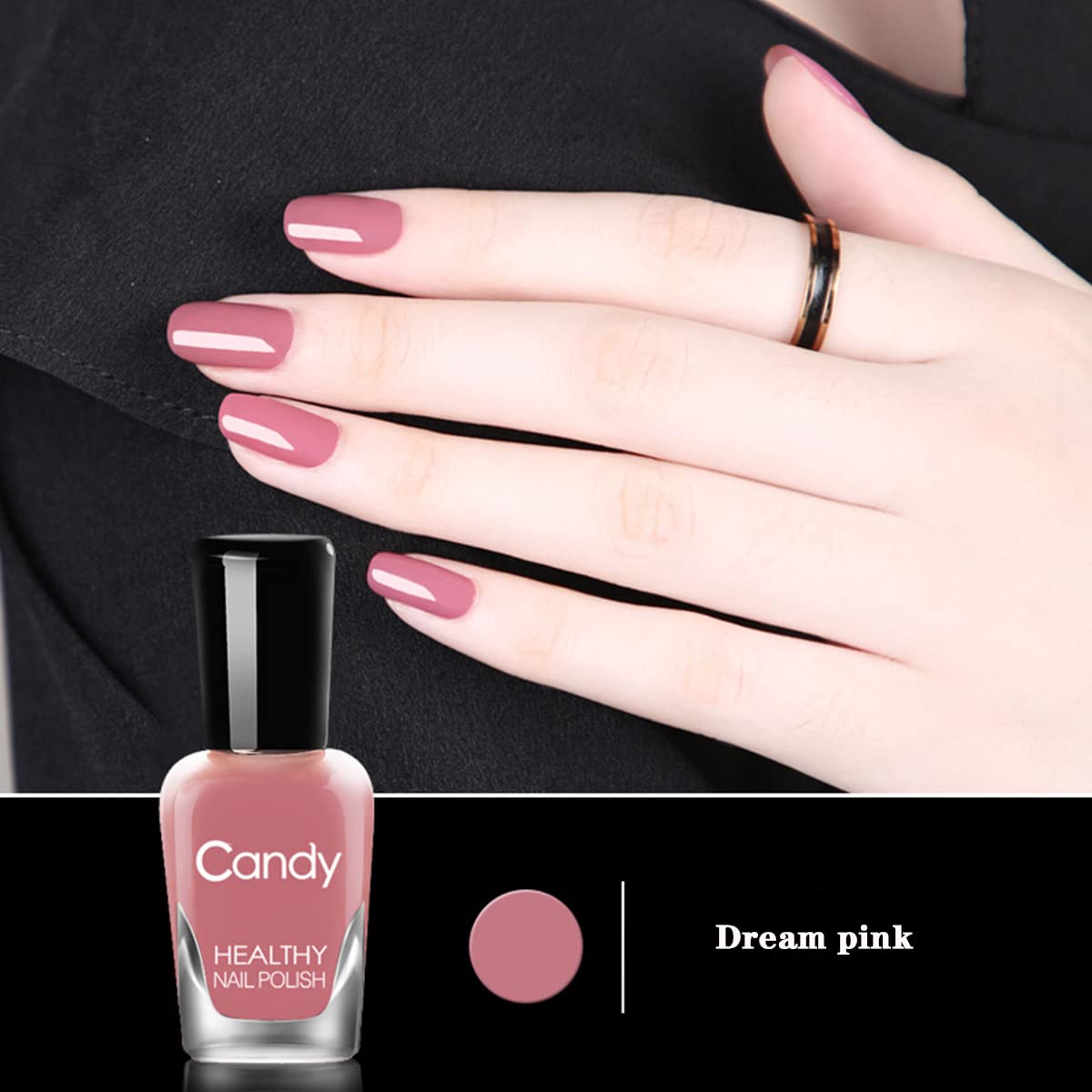 Tophany Non Toxic , Easy Peel Off and Fast Dry Nail Polish Set for Pack, Eco Friendly and Organic Water Based Nail Polish for Women and Girls (6