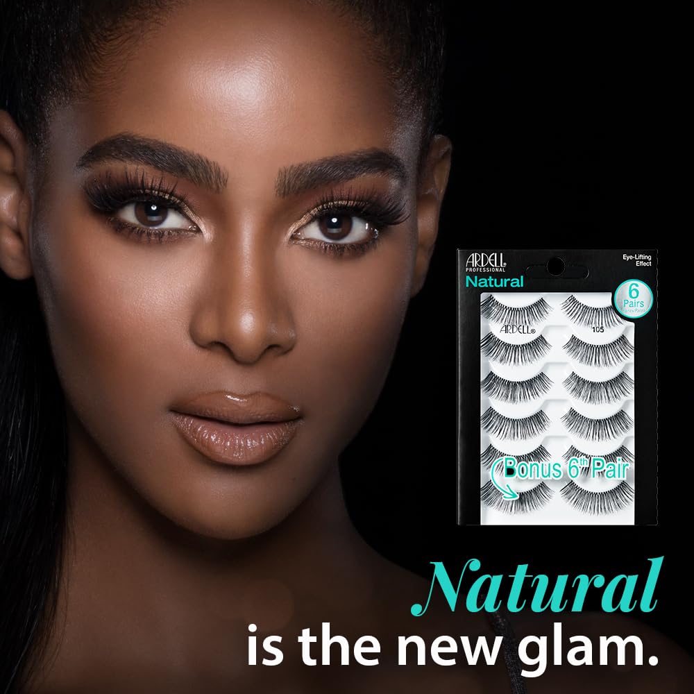 Natural 105 Black - 6 Pairs pack