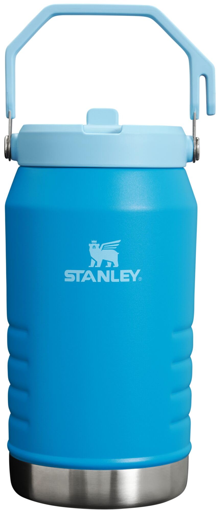Stanley IceFlow Flip Straw Jug with Handle 64 oz| Twist On Lid and Flip Up Straw | Leak Resistant for Travel and Sports | Insulated Stainless Steel