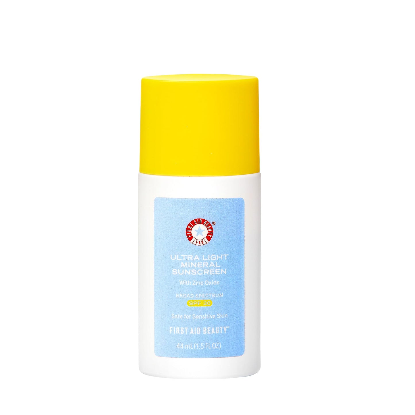 First Aid Beauty - Weightless Liquid Mineral Sunscreen with Zinc Oxide Broad Spectrum SPF 30, Luxuriously Light Ultra Sheer Tint for Everyday Use