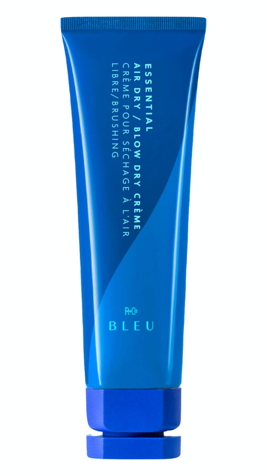 R+Co BLEU Essential Air Dry Blow Dry Crème - Lightweight Heat Protectant Styling Cream for Frizz Control, Hydration & Shine - Smooths & Detangles